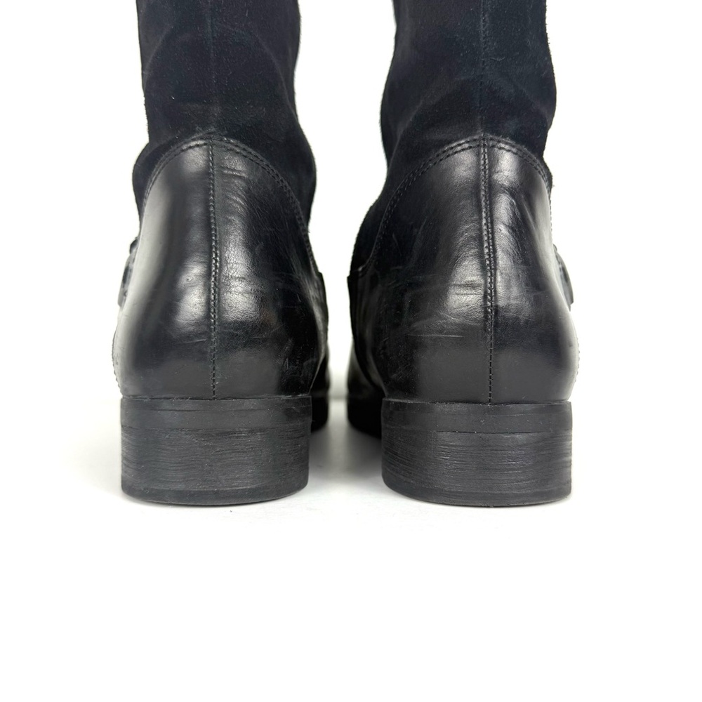 Rockport Tristina Buckle Riding Tall Boots Black Leather adiPRENE by Adidas 11 - Picture 9 of 14
